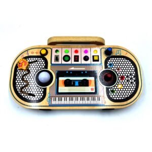 Wooden Educational Toy Pretend Switch Circuit LED Voice Recorder